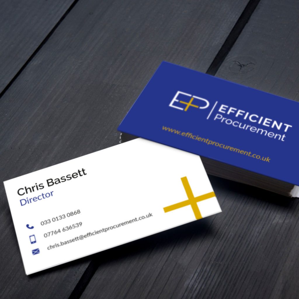 efficient procurement business card