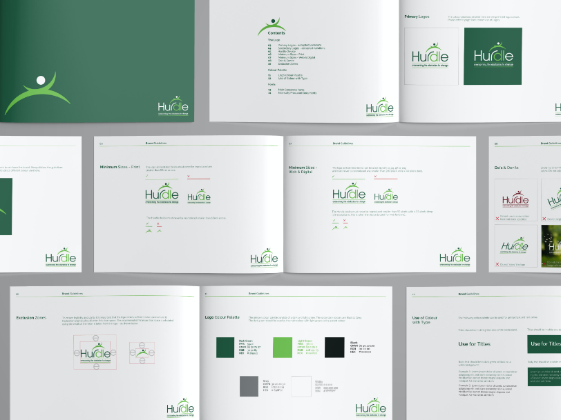 Hurdle A4 Landscape Brochure Mockup