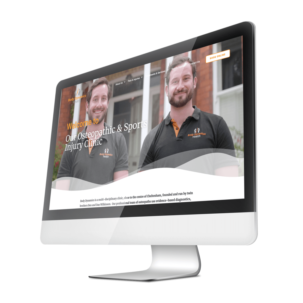 Body Dynamics Health Website imac