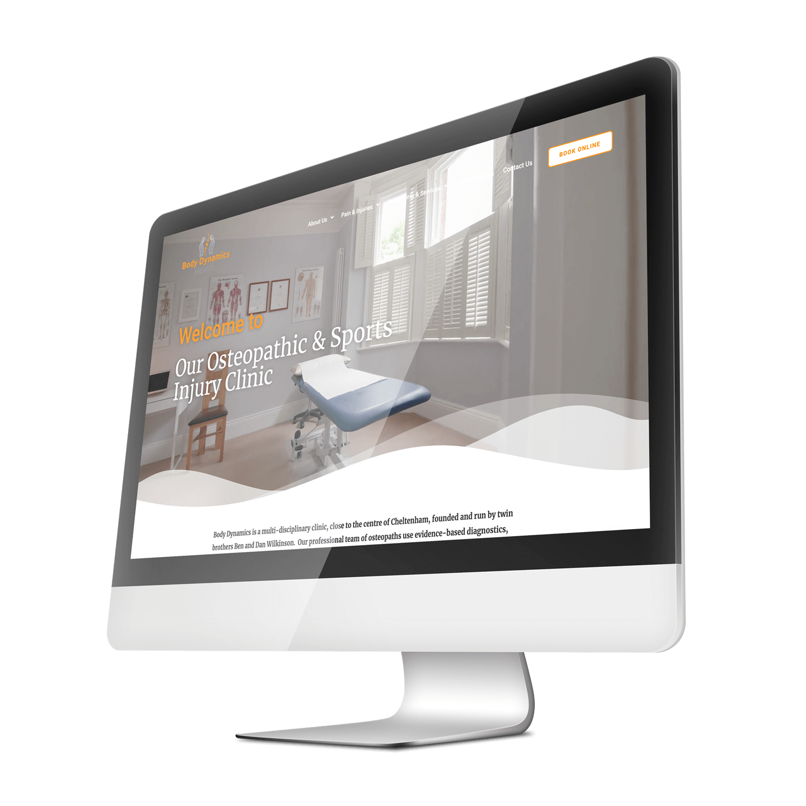 Body Dynamics Health Website imac