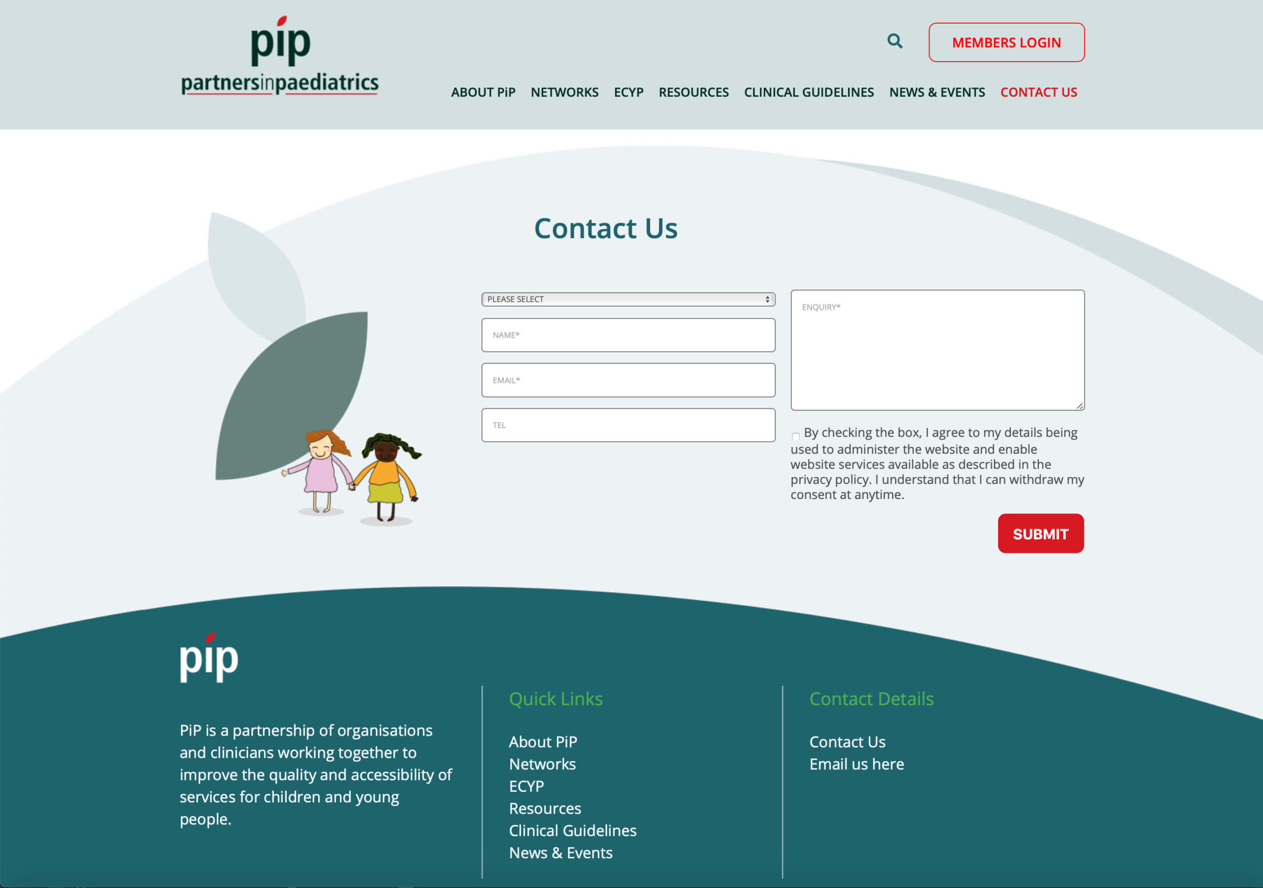 pip website contact us
